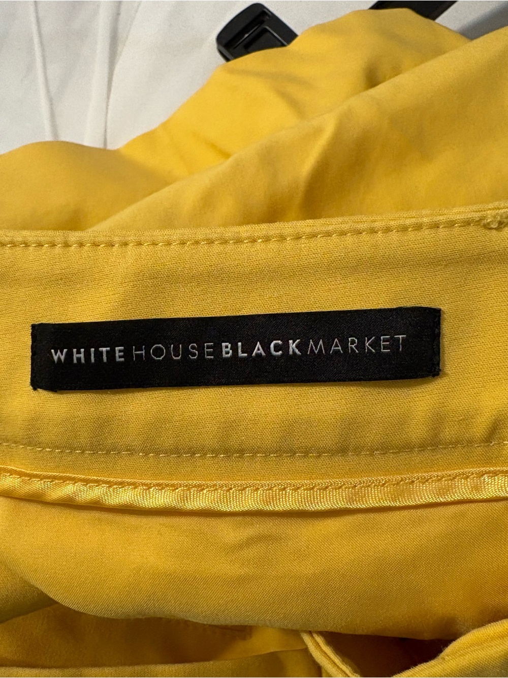 White House Black Market shorts tailored Yellow Women's size 12 the 5 " short - Picture 4 of 10